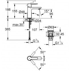 Izlietnes maisītājs Grohe LINEARE, 23791DC1