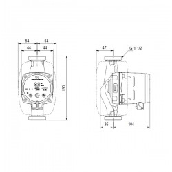 Cirkulācijas sūknis Grundfos Alpha 2 25-50 130, 99411146