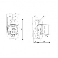 Cirkulācijas sūknis Grundfos Alpha 2 32-60 180, 99411221