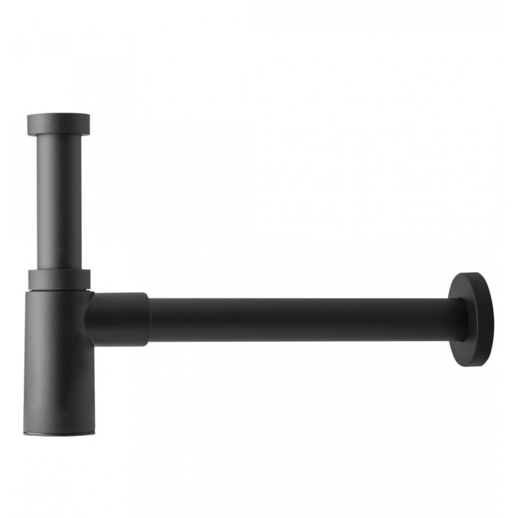 Izlietnes sifons glāze bez izplūdes HERZ Black 1 1/4x32, UH16207B