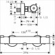 Termostata dušas maisītājs Hansgrohe Ecostat 1001 CL, hroms 13211000