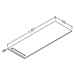 Darba virsma no augstspiediena lamināta Kame 130cm, WP-1/12-3/H11