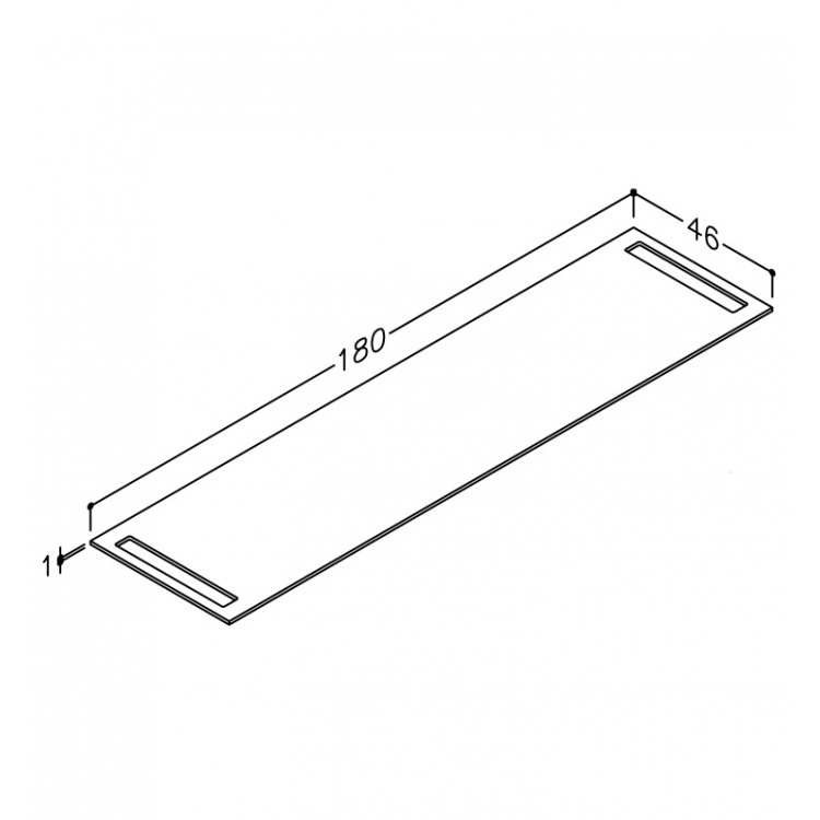 Darba virsma no augstspiediena lamināta Kame 180cm, WP-2/16-3/H11