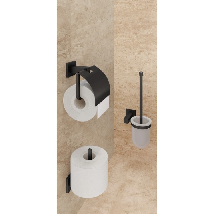 Tualetes papīra turētājs HAFELE, melns 980.60.703