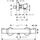 Termostata dušas maisītājs Hansgrohe Ecostat Comfort, hroms 13116000