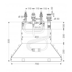 Vannas maisītāja iebūvējamā daļa Hansgrohe 4-daļīgs 13444180