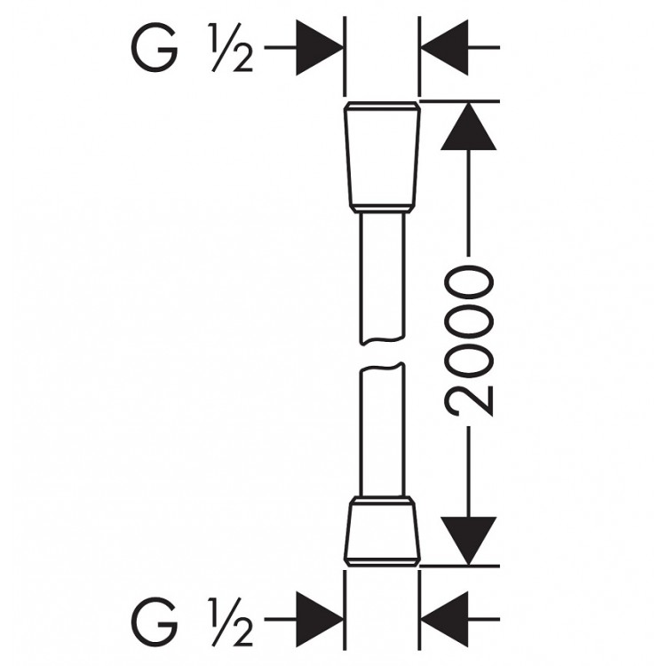 Dušas šļūtene Hansgrohe Isiflex 2.00m, 28274000