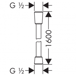 Dušas šļūtene Hansgrohe Isiflex 1.6m, 28276000
