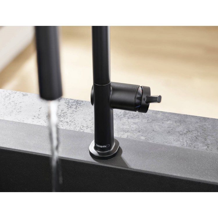 Virtuves izlietnes maisītājs ar izvelkamu izteku Hansgrohe Talis M54 ar sBox, 72801000