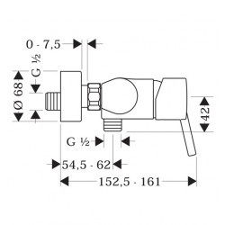 Dušas maisītājs Hansgrohe Talis S, 32620000