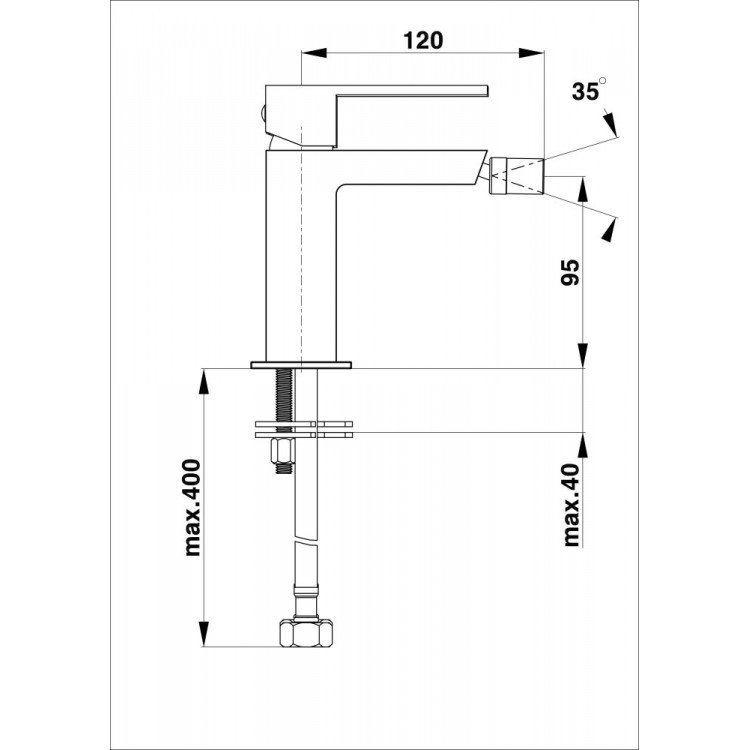 Bidē maisītājs HERZ-SQ, UH00595