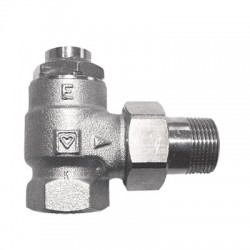 Radiatora atpakaļgaitas vārsts ar palielinātu caurplūdi 1/2 Herz RL-1-E, leņķa 1372401