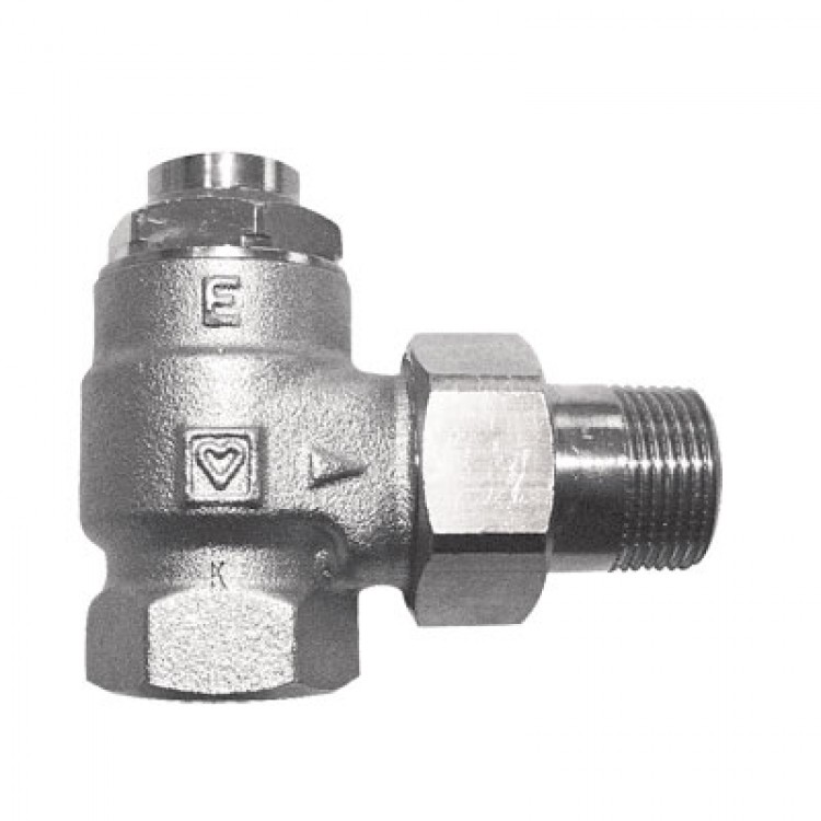 Radiatora atpakaļgaitas vārsts ar palielinātu caurplūdi 1/2 Herz RL-1-E, leņķa 1372401