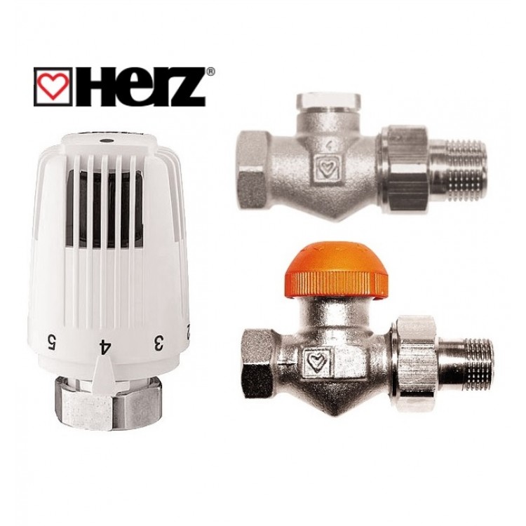 Termostata komplekts 1/2 Herz, taisns V772301