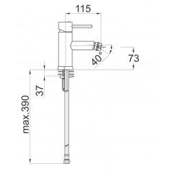 Bidē maisītājs HERZ-FRESH, UH00537