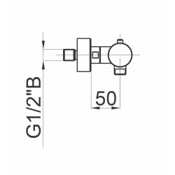 Termostata dušas maisītājs HERZ-FRESH, hroms UH00440