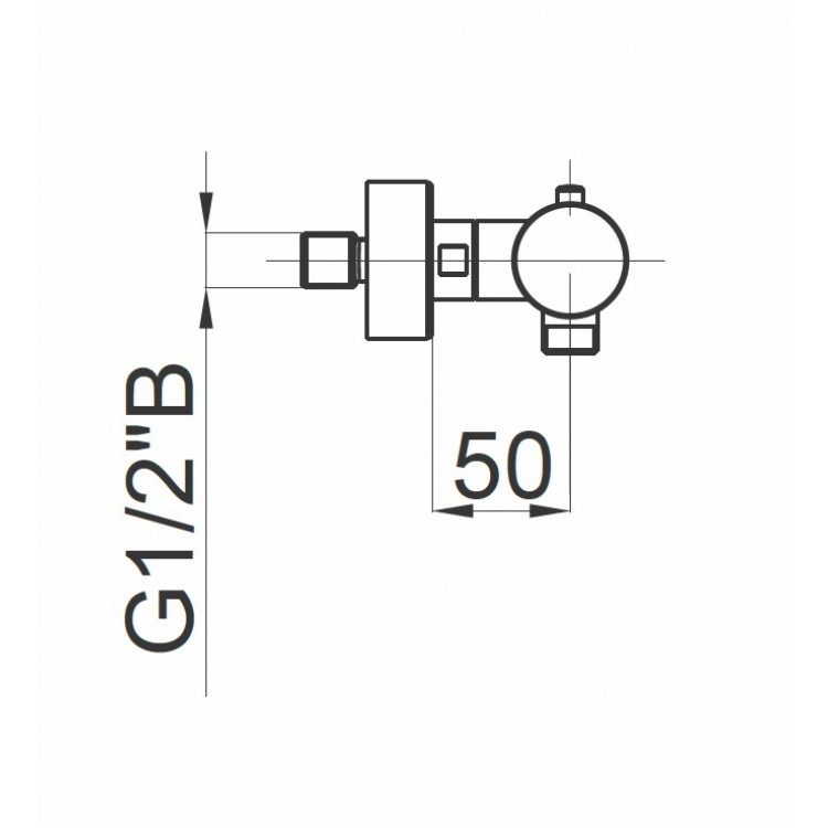 Termostata dušas maisītājs HERZ-FRESH, hroms UH00440