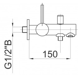 Vannas un dušas maisītājs HERZ-FRESH, hroms UH00334