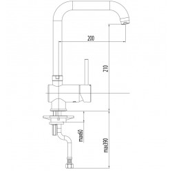 Virtuves izlietnes maisītājs HERZ-FRESH, hroms UH00131