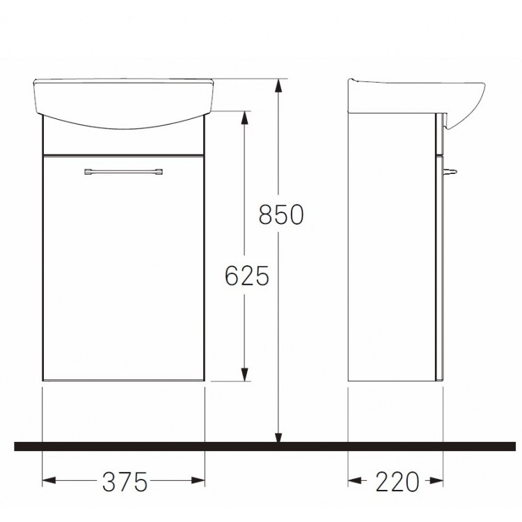 Vannas istabas skapītis ar izlietni IFO Inspira 40cm, 42330
