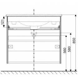 Vannas istabas skapītis ar izlietni IFO Sense 60cm, 47384
