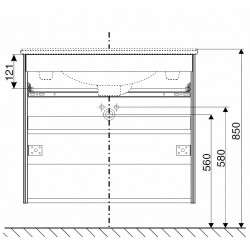 Vannas istabas skapītis ar izlietni IFO Sense 90cm, 47387
