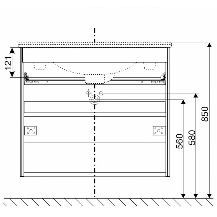 Vannas istabas skapītis ar izlietni IFO Sense 90cm, 47387