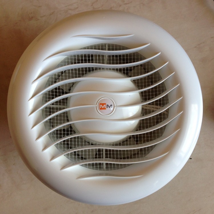 Ventilators saunām, pirtīm +140C Mmotors JSC MMS 100v D100,balts