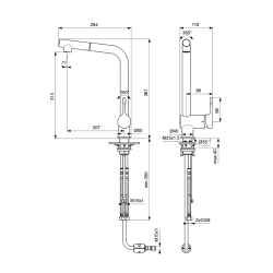 Virtuves izlietnes maisītājs Ideal Standard Ceraflex, BC176AA