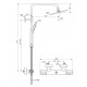 Dušas sistēma Ideal Standard Ceratherm T100, A7240AA