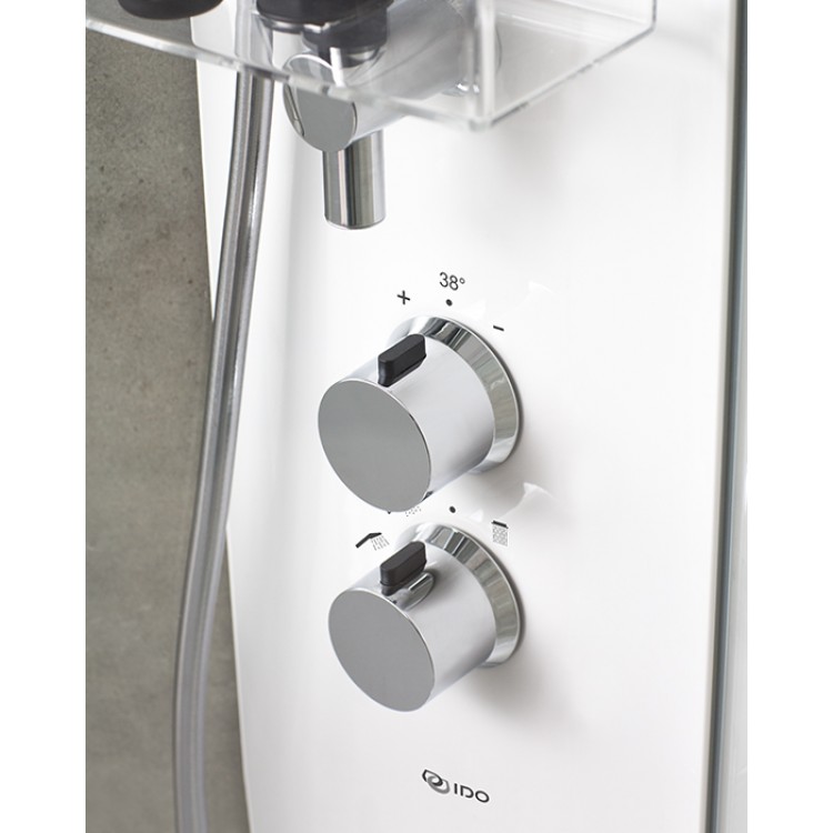 Dušas kabīne IFO Showerama 10-5 90x90cm, white/clear/frosted