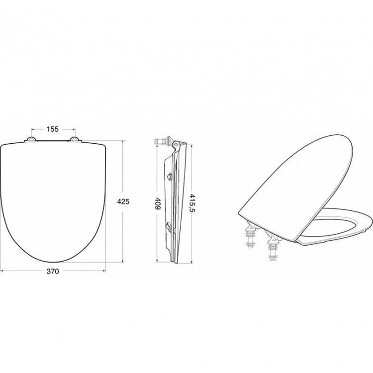 Tualetes poda vāks ar Soft Close IFO INSPIRA, 99493