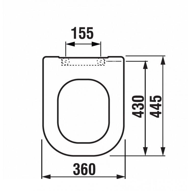 Tualetes poda vāks JIKA DEEP, H8936103000631