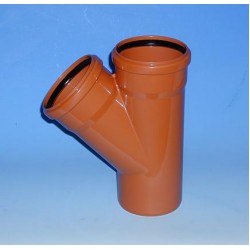 PVC Ārdarbu kanalizācijas atzars Dn160/160 45°