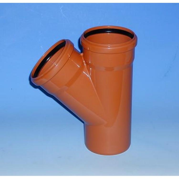 PVC Ārdarbu kanalizācijas atzars Dn200/200 45°