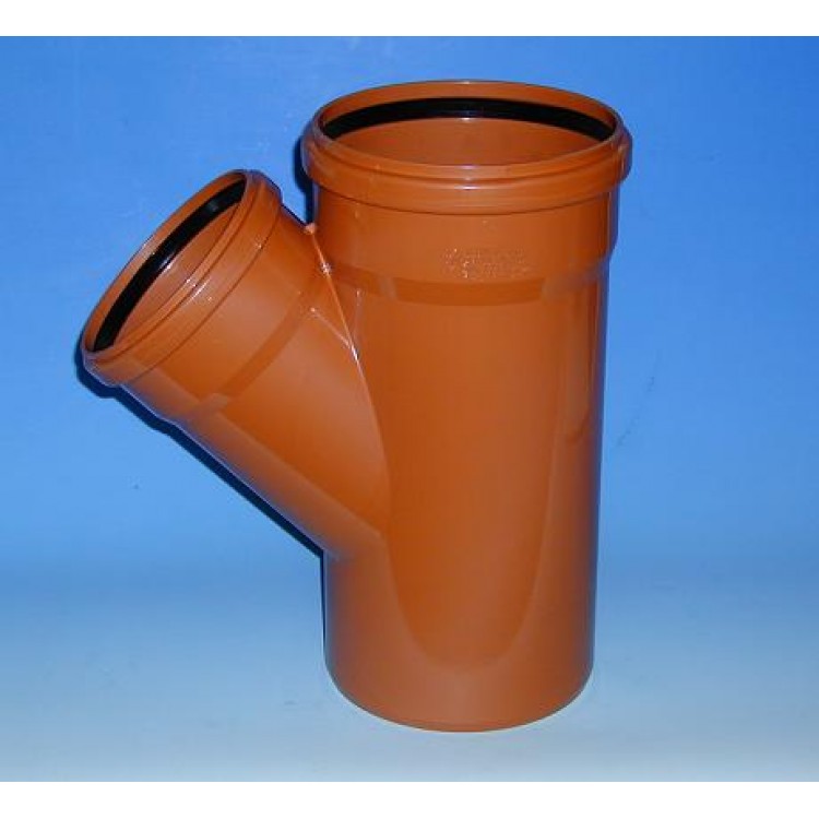 PVC Ārdarbu kanalizācijas atzars Dn160/110 45°