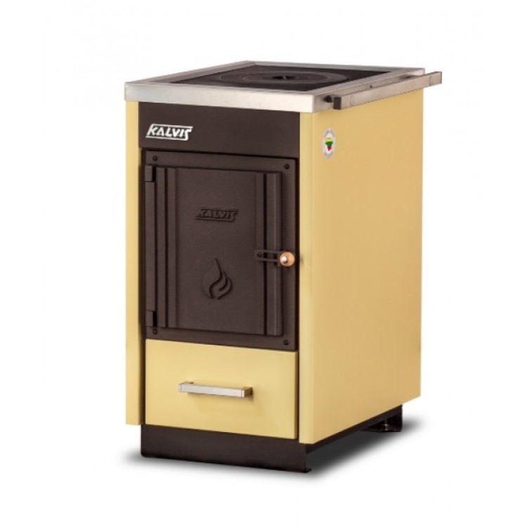 Cietā kurināmā apkures katls Kalvis ar plītsvirsmu K4CM 7kW