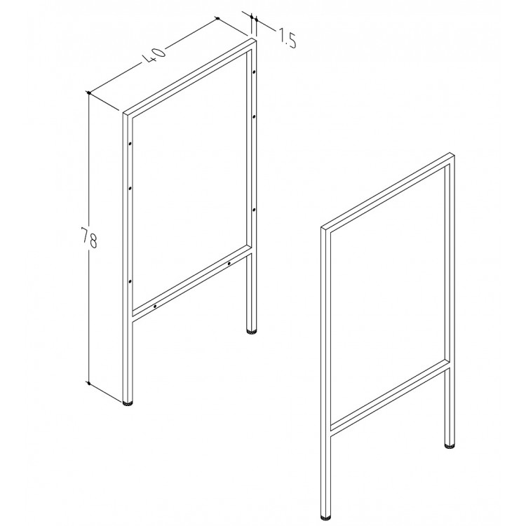 Skapīšu sānu rāmis Kame BIG AC190