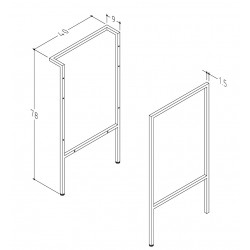 Skapīšu sānu rāmis Kame BIG AC191