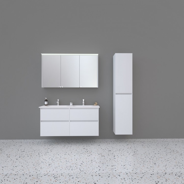 Vannas istabas skapītis ar spoguli KAME LOFT 120x71 cm, MC3DML/120-70/D02-LFT