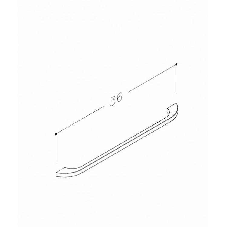 Mēbeļu rokturis KAME 36 cm, H7/360CH