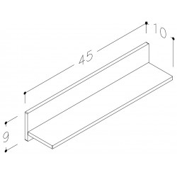 Vannas istabas Plaukts Kame 45cm, AC1601-45/H11