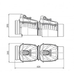 Karmat Kanalizācijas dubultais pretvārsts DN160