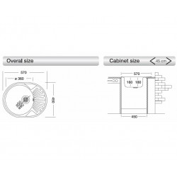 Virtuves izlietne Kromevye Rondo 570x450 mm, EC157