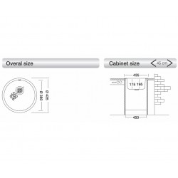 Virtuves izlietne Kromevye Rondo D 435mm, EC192