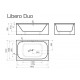 Taisnstūra vanna Vispool LIBERO DUO 190x120cm