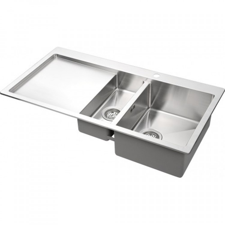 Virtuves izlietne HELIKA LUNA 100x50cm, LUN151M-R