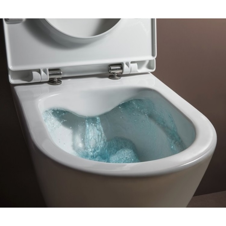 Tualetes pods piekaramais Laufen LUA Advanced Rimless ar Slim Soft Close vāku, H8660800000001