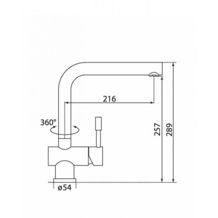 Virtuves izlietnes maisītājs BLUE WATER LEON-INOX