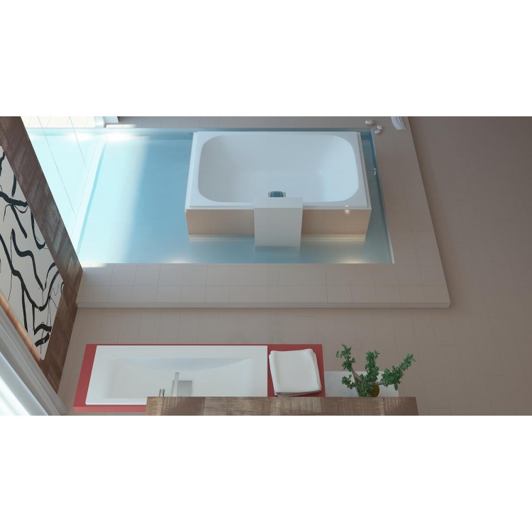 Taisnstūra vanna Vispool LIBERO DUO 190x120cm